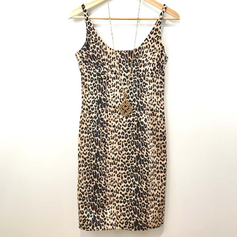 Cheetah Print Mini Cocktail Dress